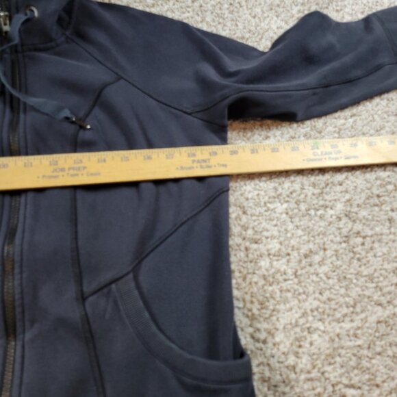 Athleta CYA Strength Hoodie Jacket Womens Large Black Athleisure Read* - Picture 5 of 11